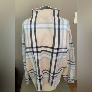 Plaid sweater shirt size L